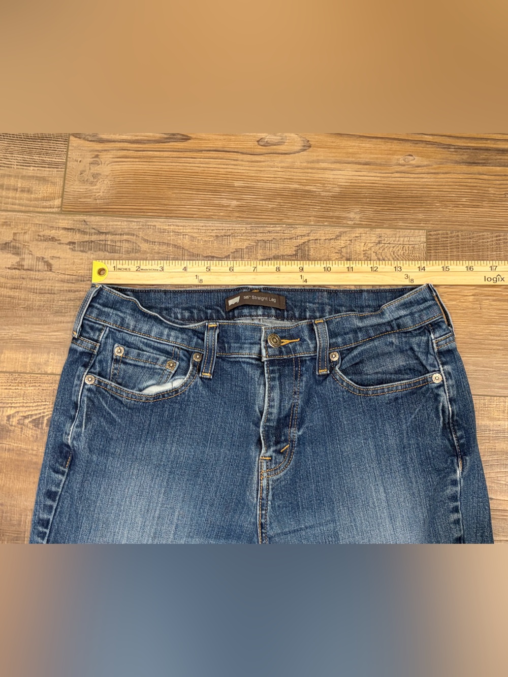 Levi's Blue Straight Leg Women's Jeans - Picture 9 of 10